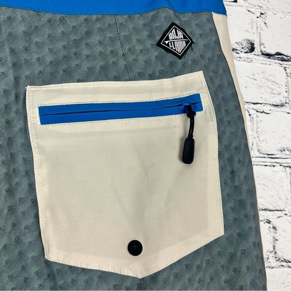 Baja Llama Board Short Floral Print A Spiny Proposition 17" Size 38 NWT - Picture 7 of 12